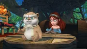 Marian ist auf der Suche nach einem Zauberspruch um Derke, den sie aus Versehen in einen Hamster verzaubert hat, wieder in einen Drachen zu verwandeln. Marian ist auf der Suche nach einem Zauberspruch um Derke, den sie aus Versehen in einen Hamster verzaubert hat, wieder in einen Drachen zu verwandeln.