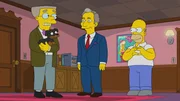 (v.l.n.r.) Smithers; Michael; Homer