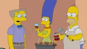 (v.l.n.r.) Smithers; Marge; Homer
