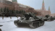 Panzer auf dem Roten Platz in Moskau.
