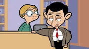 L-R: Irma Gobb (voiced by Matilda Ziegler), Mr. Bean (voiced by Rowan Atkinson) L-R: Irma Gobb (voiced by Matilda Ziegler), Mr. Bean (voiced by Rowan Atkinson)
