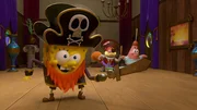 L-R: SpongeBob, Sandy, Patrick