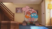 Hinter: Richard. Vorne, v.li.: Darwin, Gumball.