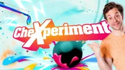 Key Visual Sendereihenbild mit Typo zu "CheXperiment" mit Tobias Krell.