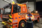Danny B - recovery op in front of truck