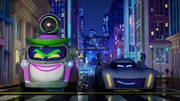 Batmobil Bam sorgt f&uuml;r Sicherheit in den Stra&szlig;en von Gotham City.