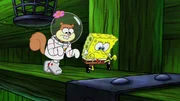 L-R: Sandy, SpongeBob
