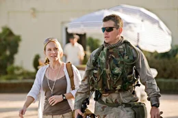 Offizier Roy Miller (Matt Damon, r.) und Washington-Post-Korrespondentin Lawrie Dayne (Amy Ryan, l.) decken gemeinsam eine gef&auml;hrliche Verschw&ouml;rung in den eigenen Reihen auf.
