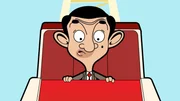 In der Achterbahn merkt Mr. Bean, dass es recht schwer ist, ein sch&ouml;nes und vor allem ordentliches Foto zu machen.