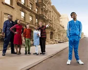 (4. Staffel) - Alle hassen Chris (Tyler James Williams, r.), nur Julius (Terry Crews, l.), Rochelle (Tichina Arnold, 2.v.l.), Tanya (Imani Hakim, 3.v.r.), Drew (Tequan Richmond, 2.v.r.) und Greg (Vincent Martella, 3.v.l.) nicht ...