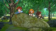 Clarence, Lubins Schwester und Lubin wollen eine Bande wie die von Robin Hood werden.