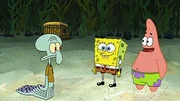 L-R: Squidward, SpongeBob, Patrick