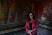 Bettany Hughes at the extraordinary Villa of Mysteries.