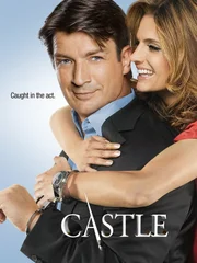 (5. Staffel) - K&ouml;nnen weder mit noch ohne einander: Richard Castle und Kate Beckett.