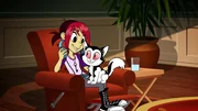 v.li.: Mina Monroe, Bunnicula v.li.: Mina Monroe, Bunnicula