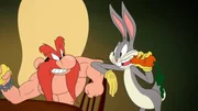 v.li.: Yosemite Sam, Bugs Bunny v.li.: Yosemite Sam, Bugs Bunny