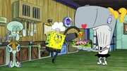 L-R: Squidward, SpongeBob, Pearl L-R: Squidward, SpongeBob, Pearl