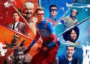 In the middle: Captain Man /Ray (Cooper Barnes)