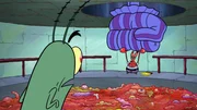 L-R: Plankton, Mr. Krabs