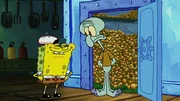 L-R: SpongeBob, Squidward