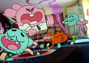 L-R: Gumball, Richard, Darwin, Nicole, Anais