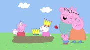 v.li.: Peppa Pig, Suzy Sheep, George Pig, Daddy Pig, Mummy Pig