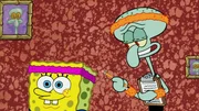 L-R: SpongeBob, Squidward