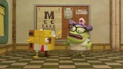 L-R: SpongeBob, Nurse Helga