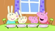 v.li.: Rebecca Rabbit, Richard Rabbit, George Pig, Peppa Pig v.li.: Rebecca Rabbit, Richard Rabbit, George Pig, Peppa Pig