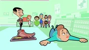 vorne, v.li.: Mr. Bean, Game Console Thief