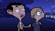 Erschrocken und enttäuscht stellen Mr. Bean und Irma fest, dass der Tanzwettbewerb vorbei ist und die Sieger ausgewählt sind. Erschrocken und enttäuscht stellen Mr. Bean und Irma fest, dass der Tanzwettbewerb vorbei ist und die Sieger ausgewählt sind.