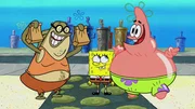 L-R: Bubble Bass, SpongeBob, Patrick