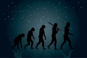 Evolution des Menschen in eine moderne (digitale) Welt.