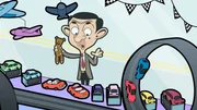 Mr. Bean (voiced by Rowan Atkinson) Mr. Bean (voiced by Rowan Atkinson)