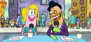 Vorne, l-r: Barbara, Clint
