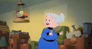 v.li.: Tweety, Granny v.li.: Tweety, Granny