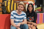 Die "Tigerenten Club"-Moderatoren Johannes Zenglein und Jessica Sch&ouml;ne.