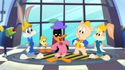 v.li.: Bugs Bunny, Tweety, Daffy Duck, Porky Pig, Lola Bunny