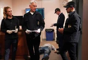 (v.l.n.r.) Eleanor Bishop (Emily Wickersham); Leroy Jethro Gibbs (Mark Harmon); Nick Torres (Wilmer Valderrama).