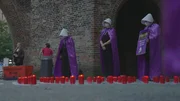 Aktion von Handmaids Riot in M&uuml;nchen am 15.9.2025