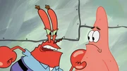 L-R: Mr. Krabs, Patrick