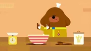 Bei Duggee und den Quirlies geht es auch um etwas Leckeres: Kuchen!