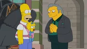 (v.l.n.r.) Homer; Maggie; Fat Tony