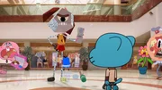 vorne, v.li.: Rob, Gumball vorne, v.li.: Rob, Gumball