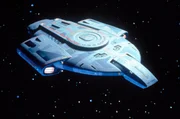 Die Raumstation Deep Space Nine liegt im Orbit von Bajor ganz am Rand des Einzugsgebiets der F&ouml;deration, gleich am Eingang zu einem Wurmloch.