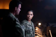 L-R: Judd Lormand as Lt. Commander Eric Blackburn and Toni Trucks as Lisa Davis