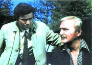 L-R: Columbo (Peter Falk) ,  Riley Greenleaf (Jack Cassidy)