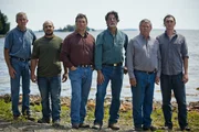 L-R: Craig Tester, Jack Begley, die Br&uuml;der Marty und Rick Lagina, David Blankenship und Alex Lagina wollen das Geheimnis der sagenumwobenen Insel "Oak Island" im Nordatlantik l&ouml;sen und einen wertvollen Schatz finden.