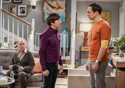 (v.l.n.r.) Larry Fowler (Teller); Howard (Simon Helberg); Sheldon (Jim Parsons)