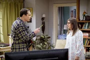 Sheldon (Jim Parsons, l.); Amy (Mayim Bialik)